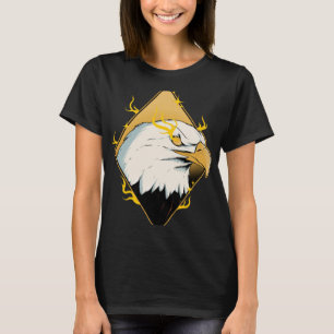 Lightning American Bald Eagle Bird Watcher Bird Ea T-Shirt