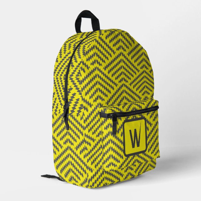 Lightning Arches Printed Backpack (Back Corner Left)