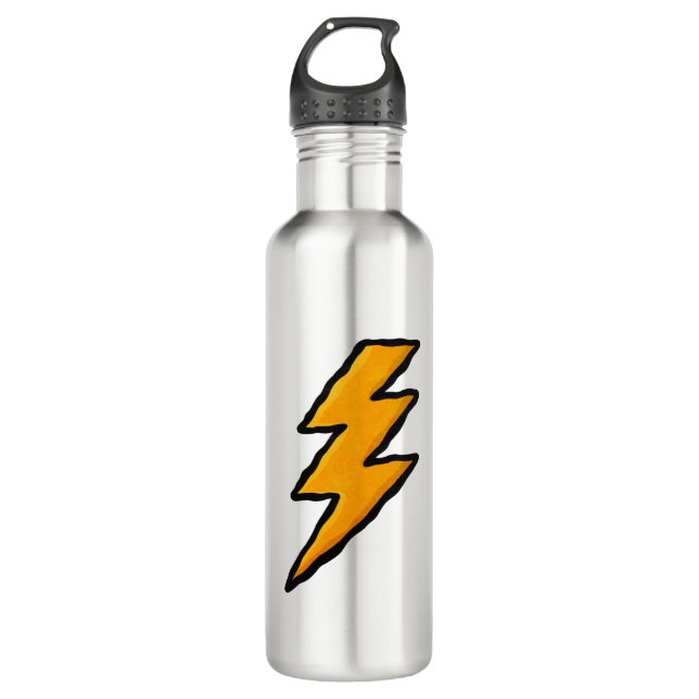 Lightning bolt 710 ml water bottle (Front)