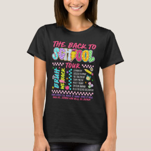 Lightning Bolt Abcd Back To School Tour Bruh We Ba T-Shirt