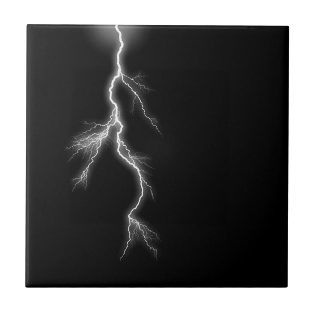 Lightning Bolt against Black Sky Tile (Front)
