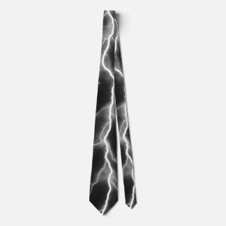 Lightning Bolt - B&W Tie