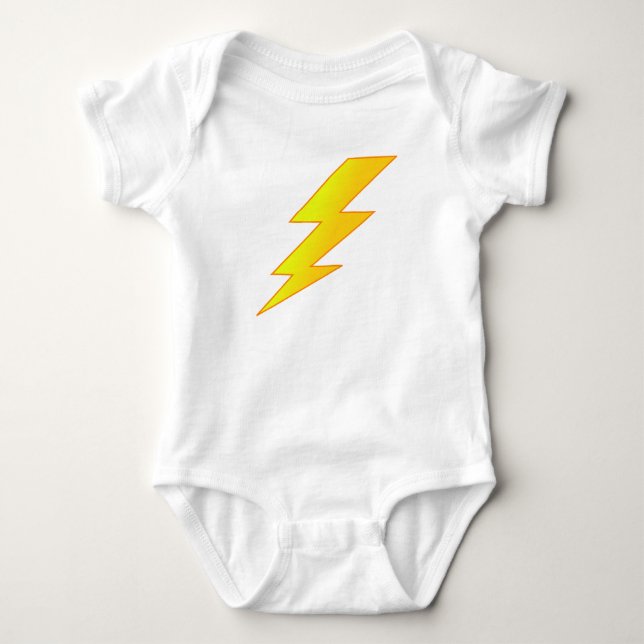 lightning bolt baby bodysuit (Front)