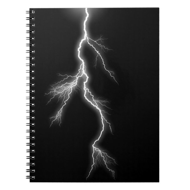 Lightning Bolt, Black Sky Notebook (Front)
