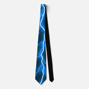 Lightning Bolt - Blue Neck Tie