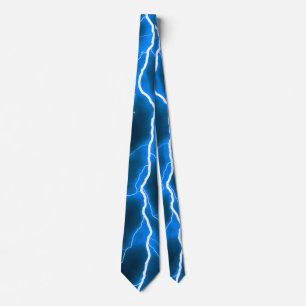 Lightning Bolt - Blue Tie