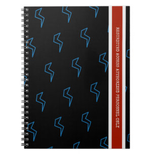 Lightning Bolt Construction  Notebook