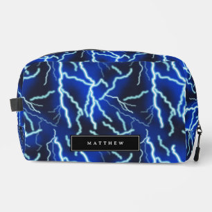 Lightning Bolt Electricity Thunderstorm Night Sky  Dopp Kit