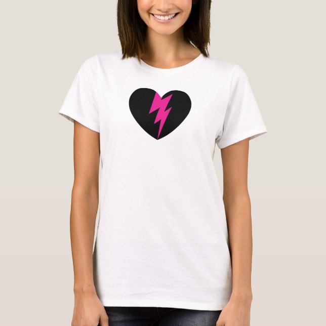 Lightning Bolt Heart T-Shirt (Front)