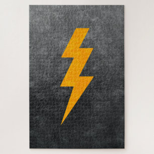 Lightning Bolt in Concrete Jigsaw Puzzle