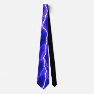Lightning Bolt - Indigo Neck Tie