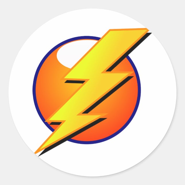 Lightning Bolt Large Sticker (Front)