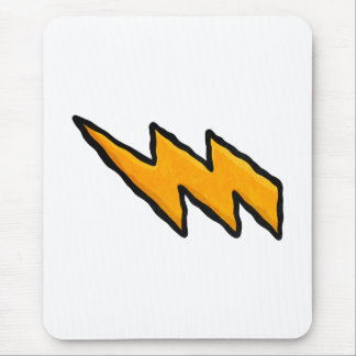 Lightning bolt mouse pad