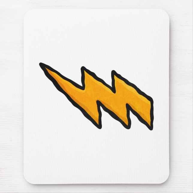 Lightning bolt mouse pad (Front)