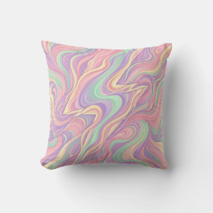 Lightning Bolt Pastel Throw Pillow