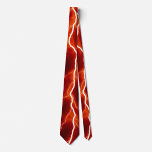 Lightning Bolt - Red Tie