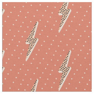 Lightning bolt soft pink fabric