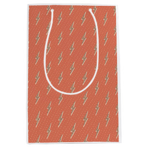 Lightning bolt soft pink medium gift bag