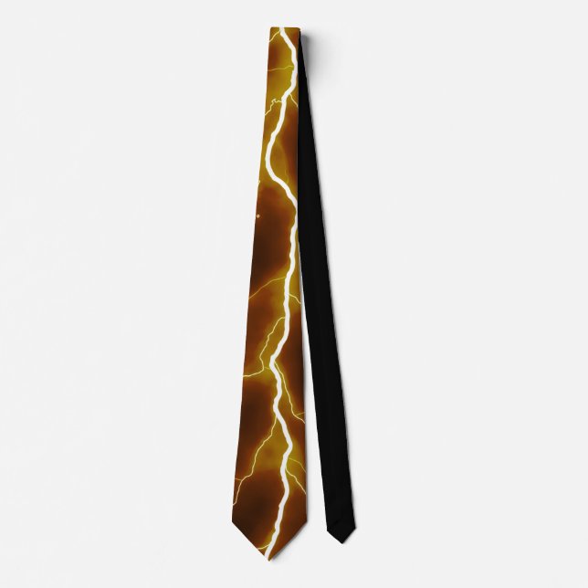 Lightning Bolt - Yellow Neck Tie (Front)