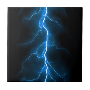 Lightning Bolts Ceramic Tile