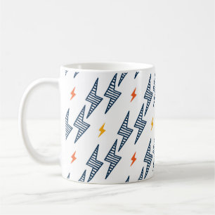 Lightning Bolts Doodle Seamless Flash Coffee Mug