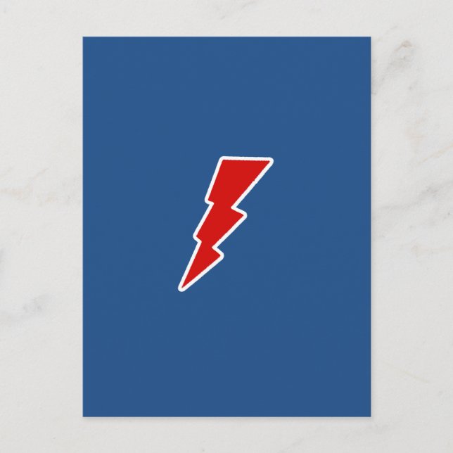 lightning bolts postcard (Front)