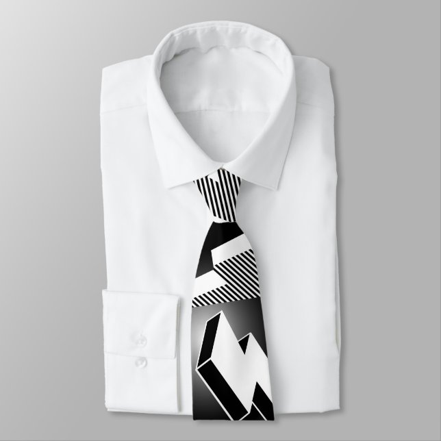 Lightning Bolts Tie (Tied)