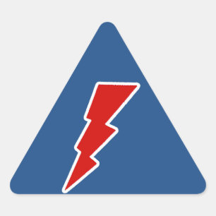 lightning bolts triangle sticker