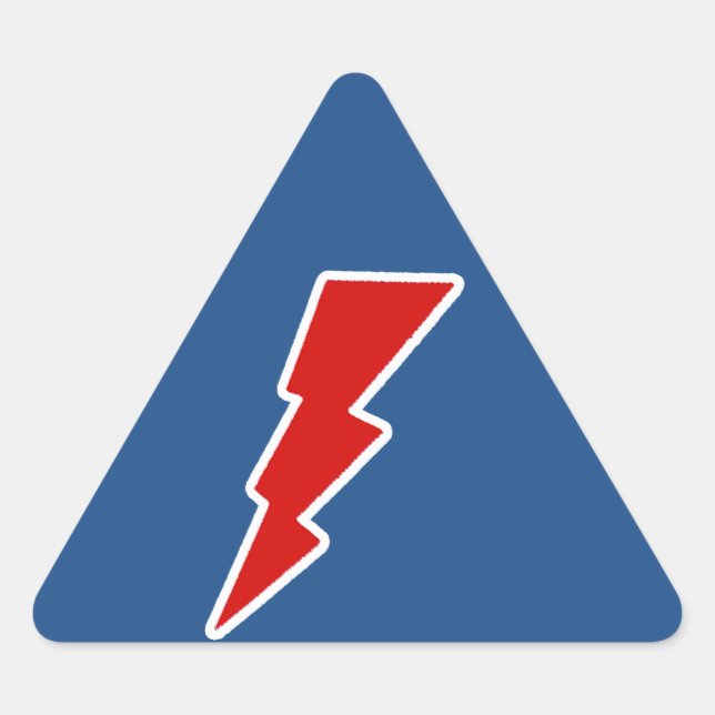 lightning bolts triangle sticker (Front)