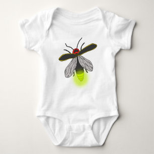 lightning bug flight lit baby bodysuit