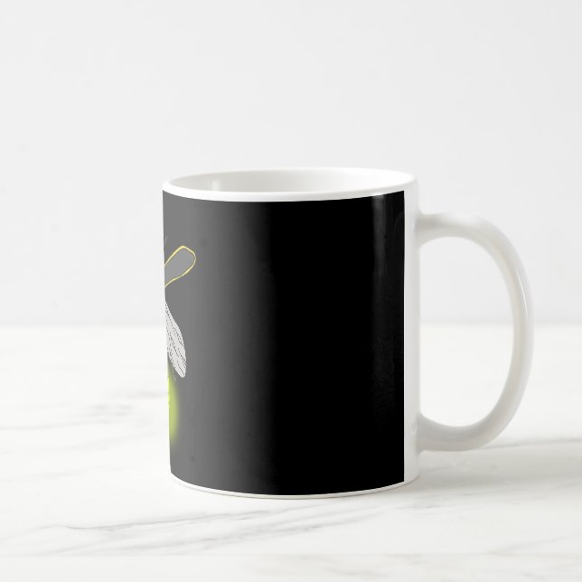 lightning bug flight lit coffee mug (Right)