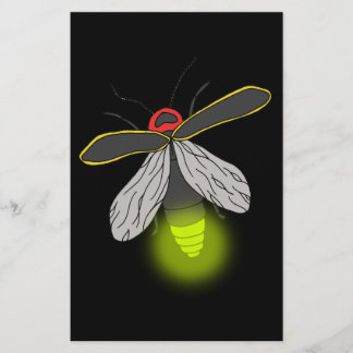 lightning bug flight lit stationery