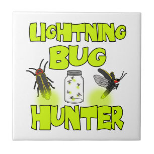lightning bug hunter ceramic tile