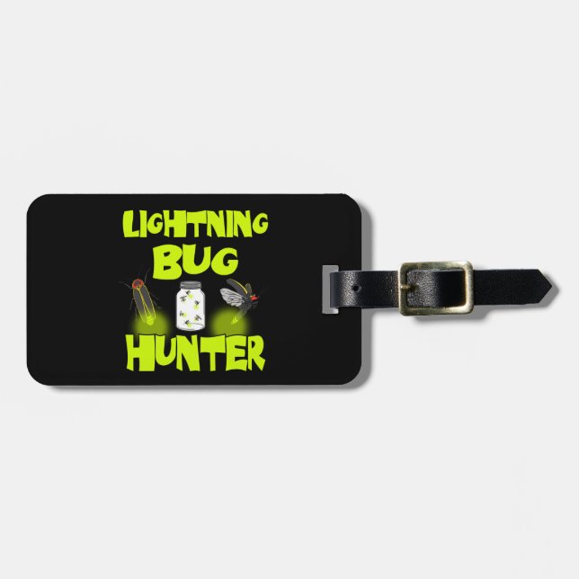 lightning bug hunter luggage tag (Front Horizontal)