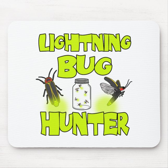 lightning bug hunter mouse pad (Front)