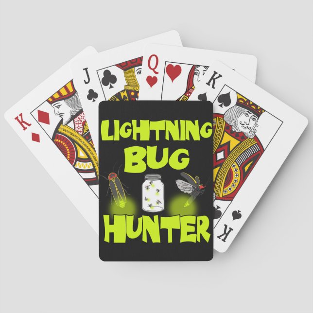 lightning bug hunter playing cards (Back)
