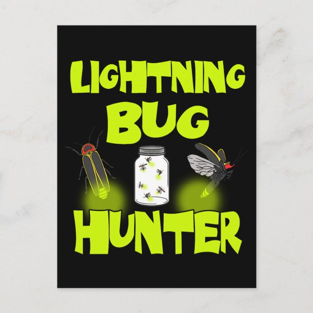 lightning bug hunter postcard (Front)