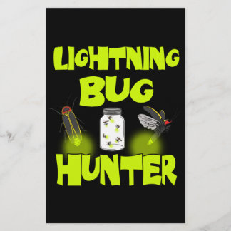lightning bug hunter stationery