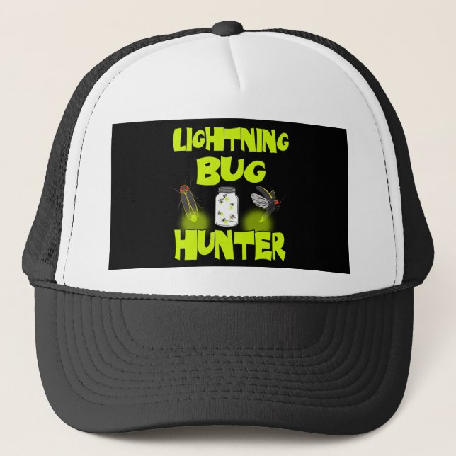 lightning bug hunter trucker hat (Front)