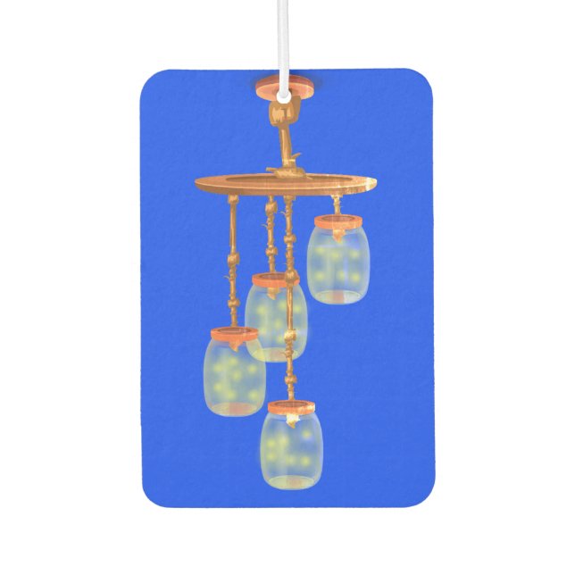 Lightning bug lantern car air freshener (Front)