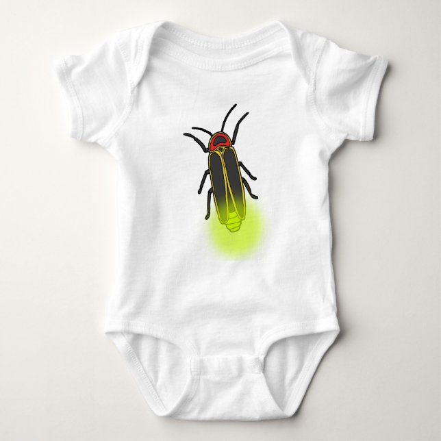 lightning bug lit baby bodysuit (Front)