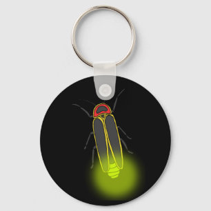 lightning bug lit key ring