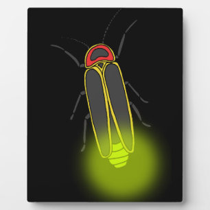 lightning bug lit plaque