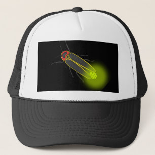lightning bug lit trucker hat