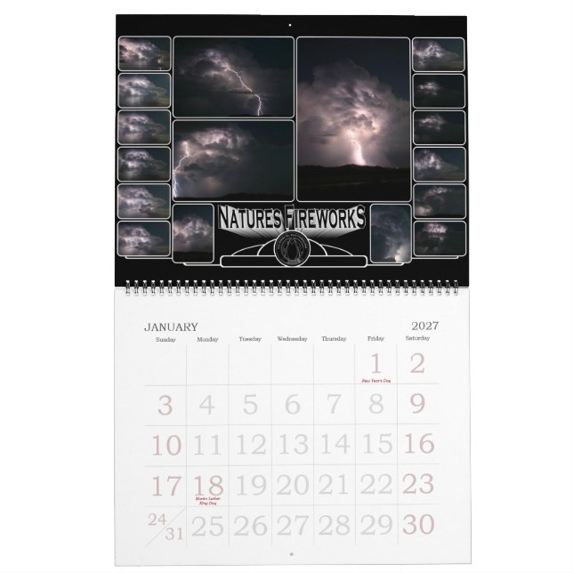 Lightning Calendar (Jan 2027)