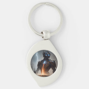 Lightning Cyborg Warrior Key Ring