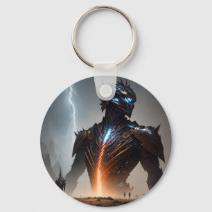 Lightning Cyborg Warrior Key Ring