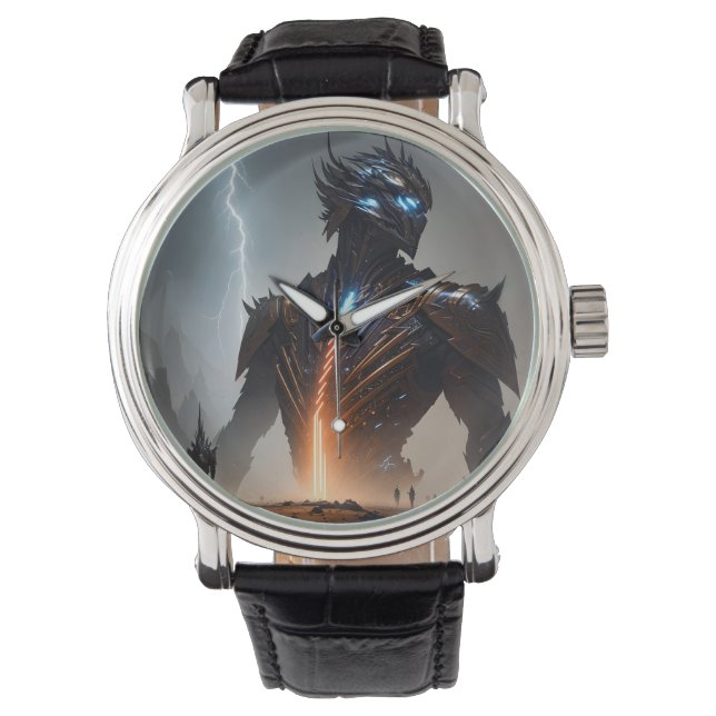 Lightning Cyborg Warrior Watch (Front)