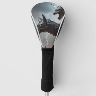 Lightning Cyborg Wolves Golf Head Cover