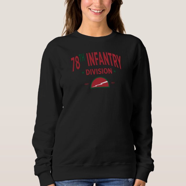 Lightning Division - 78th Infantry Division Women Sweatshirt (Front)